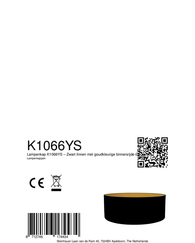 Lampenschirm K1066YS, schwarz, Ø 50 cm in Schwarz, Ansicht 7