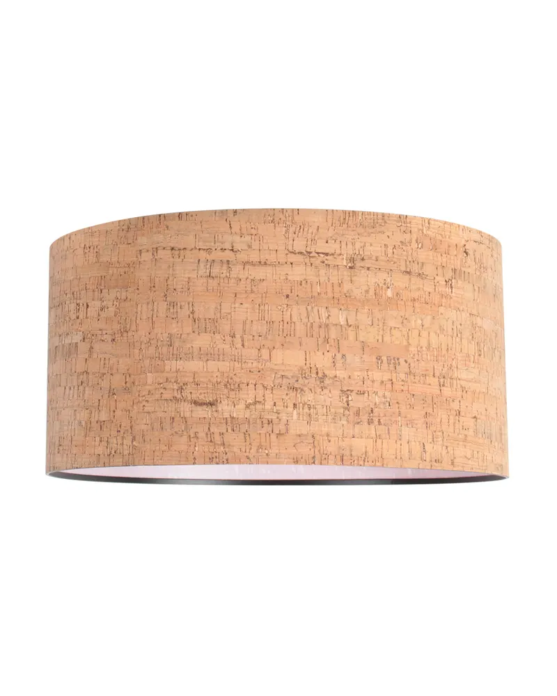 Beige-cremefarbener Lampenschirm aus Kork und Kunststoff, Ø 40 cm in Beige, Creme, Ansicht 5