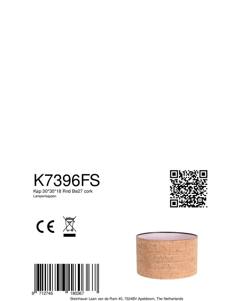 Steinhauer Lampenschirm K7396FS, Beige und Creme, Ø 30 cm in Beige, Ansicht 7