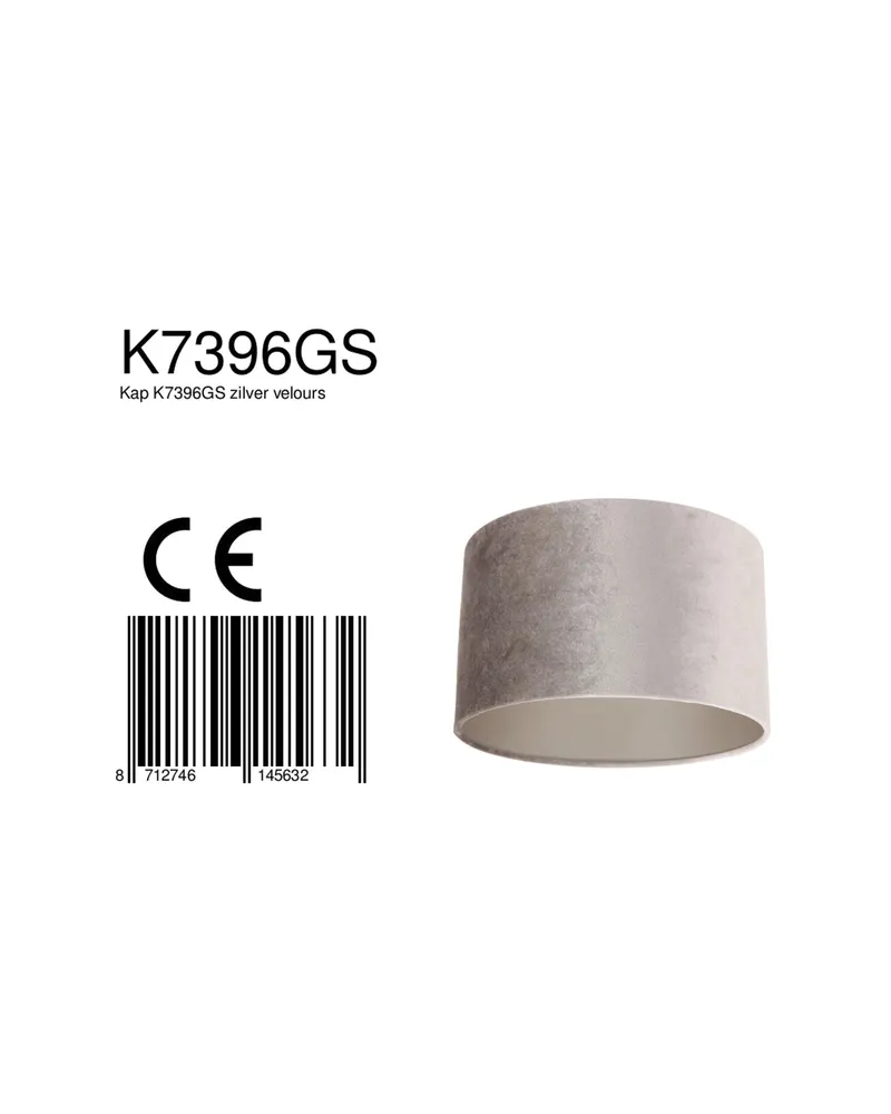 Steinhauer Lampenschirm K7396GS, grau, rund, Ø 30 cm in Grau, Ansicht 7