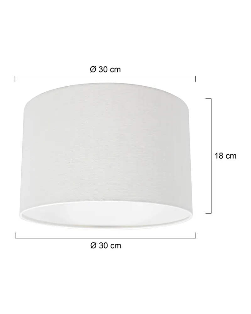 Steinhauer Lampenschirm K7396QS aus Textil, weiß in Weiß, Ansicht 3