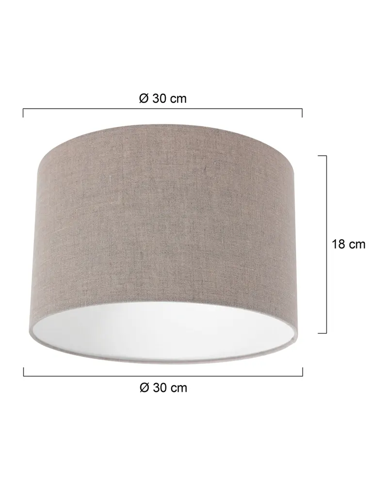 Steinhauer Lampenschirm K7396RS aus Textil, grau in Grau, Ansicht 6