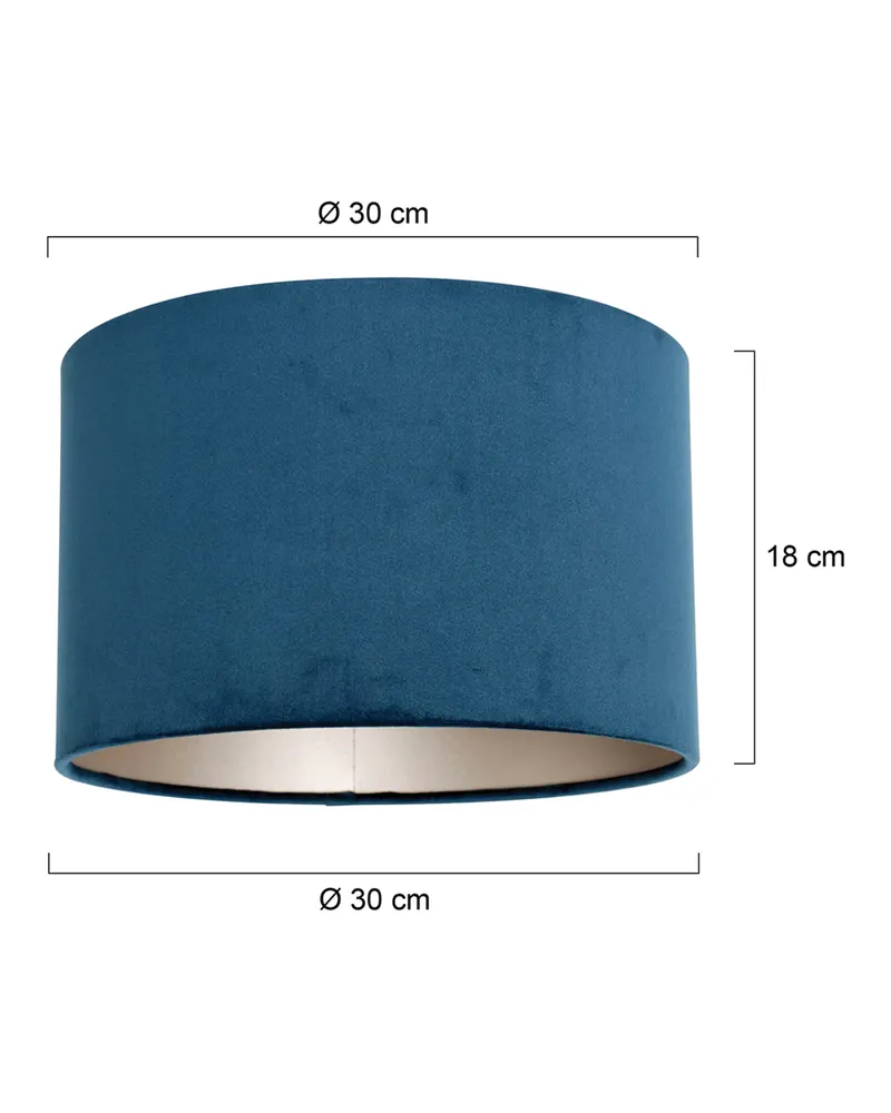 Steinhauer Lampenschirm K7396ZS aus Textil, blau in Blau, Ansicht 6
