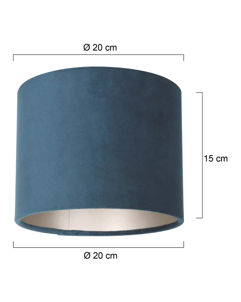 Blauer Textil-Lampenschirm von Steinhauer in Blau, Ansicht 6