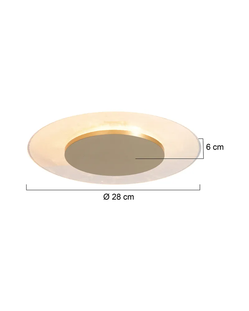 Steinhauer Lido LED-Deckenleuchte in Gold, Ansicht 4