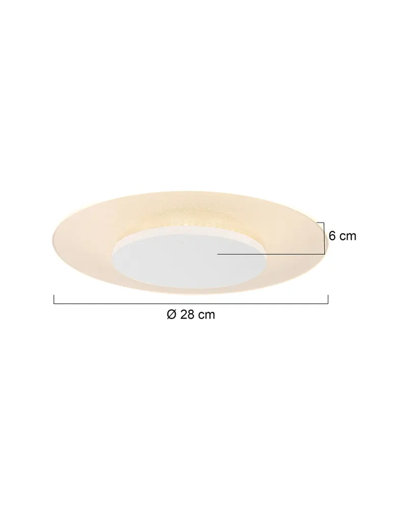 Steinhauer Lido LED-Deckenleuchte in Weiß, Ansicht 3