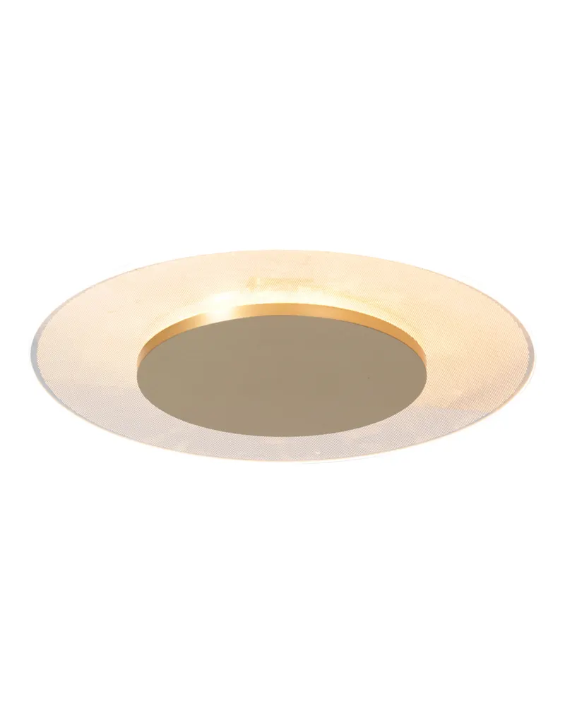 Lido Deckenleuchte mit austauschbarem LED Modul, Gold