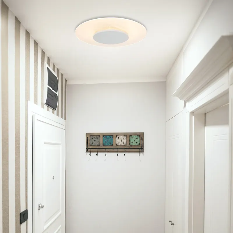 Steinhauer Lido Deckenleuchte mit austauschbarem LED-Modul, Ø 42 cm in Weiß, Ansicht 2