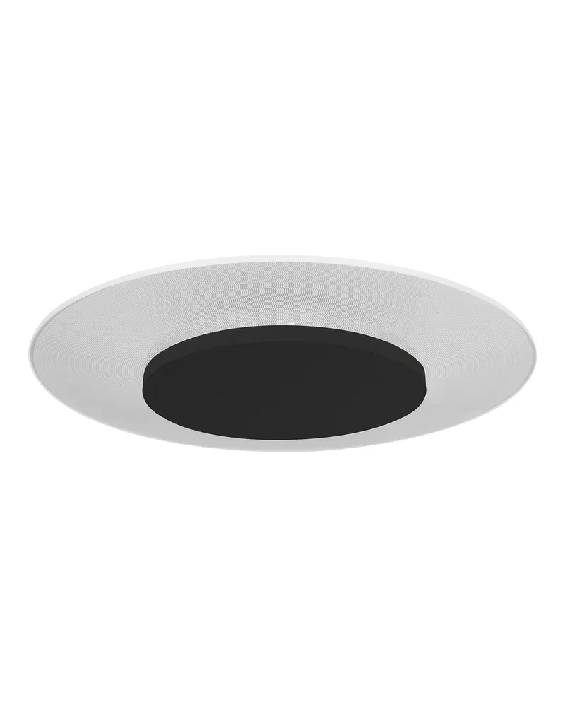 Steinhauer Lido Deckenleuchte mit austauschbarem LED-Modul, Ø 42 cm in Schwarz, Ansicht 4
