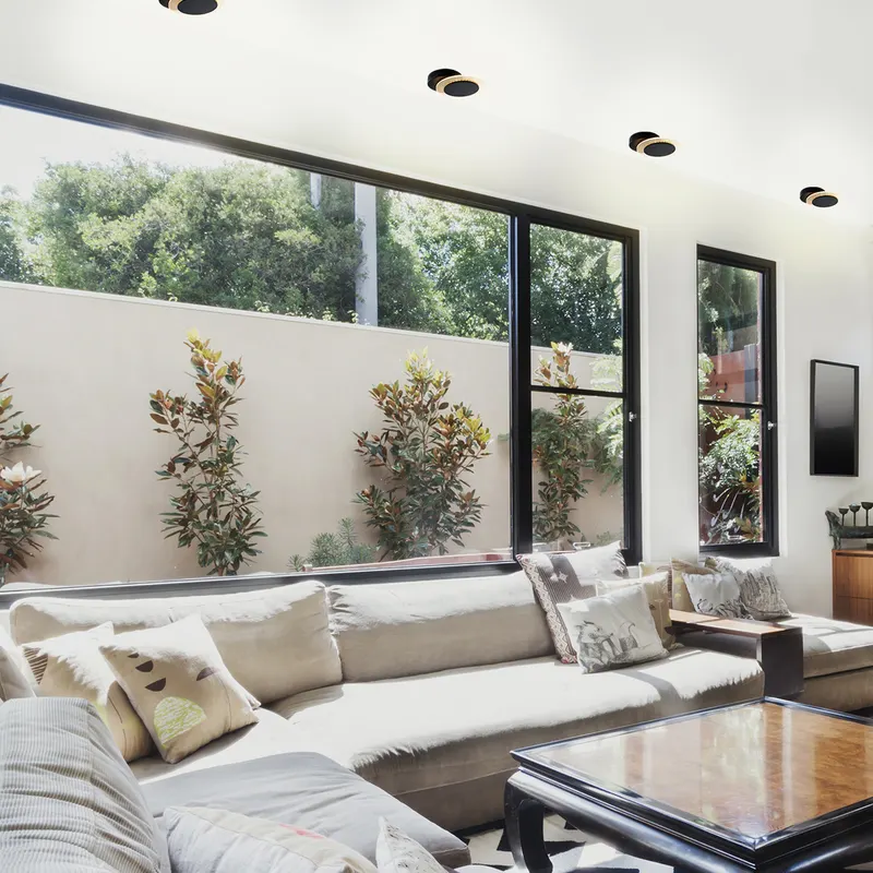 Steinhauer Lido Wandleuchte mit drehbarem, austauschbarem LED-Modul in Mattglas, Schwarz, Ansicht 15