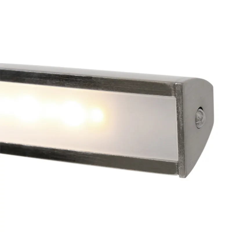 Steinhauer Litho LED Wandleuchte mit dimmbarem LED-Modul in Stahl, Ansicht 11