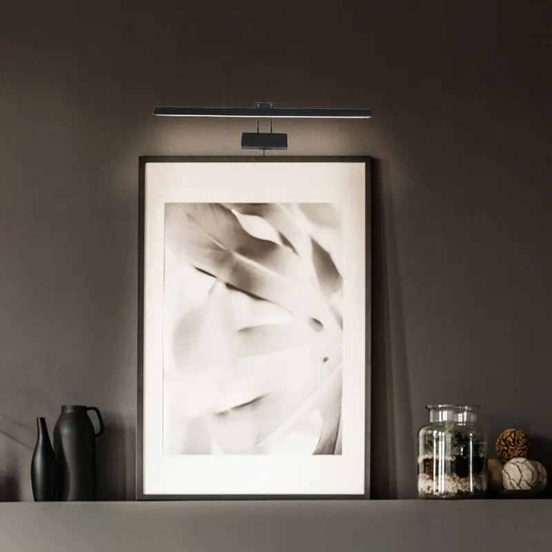 Steinhauer Litho LED Wandleuchte mit dimmbarem LED-Modul in Schwarz, Ansicht 10