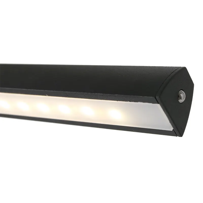 Steinhauer Litho LED Wandleuchte mit dimmbarem LED-Modul in Schwarz, Ansicht 11
