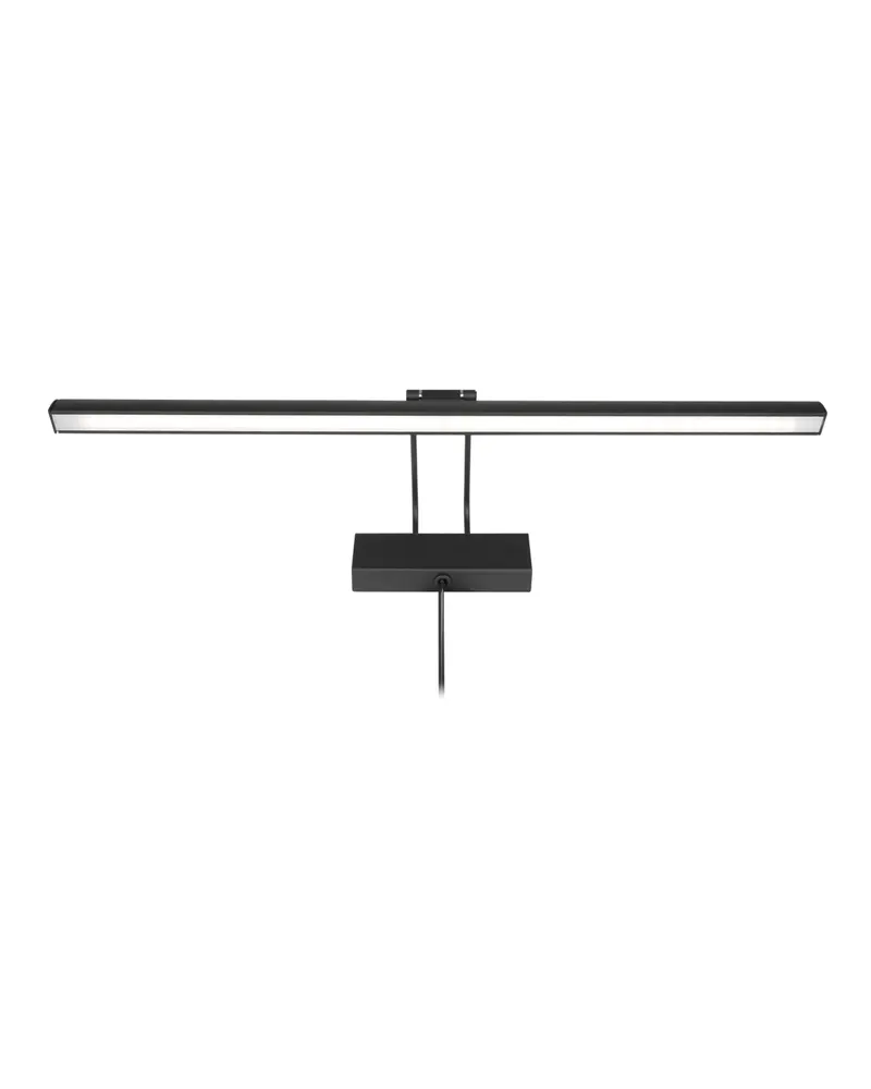 Steinhauer Litho LED Wandleuchte mit dimmbarem LED-Modul in Schwarz, Ansicht 4