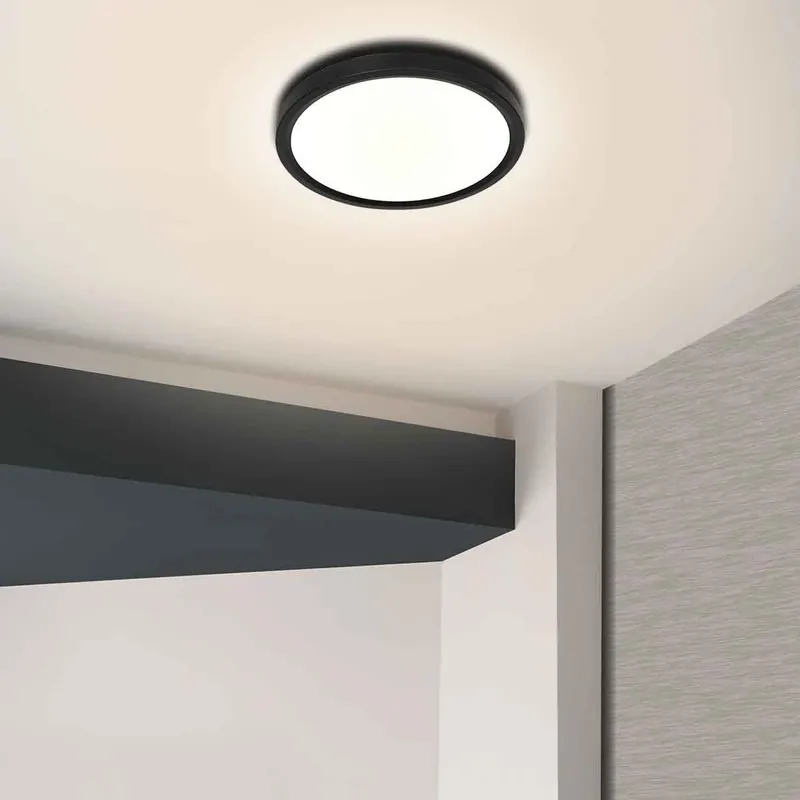 Steinhauer Luminix LED-Deckenleuchte mit austauschbarem Modul in Schwarz, Ansicht 2