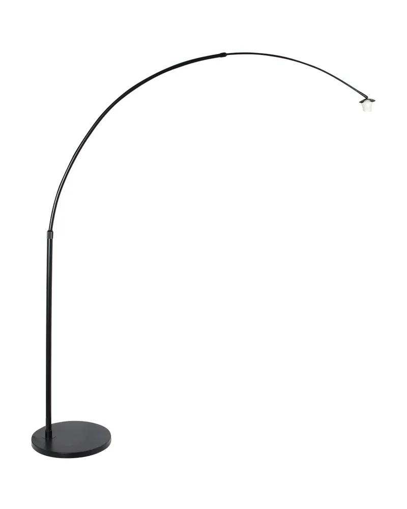 Steinhauer Maze-Natural Bogenlampe mit E27-Fassung in Naturfarben, Schwarz, Ansicht 14
