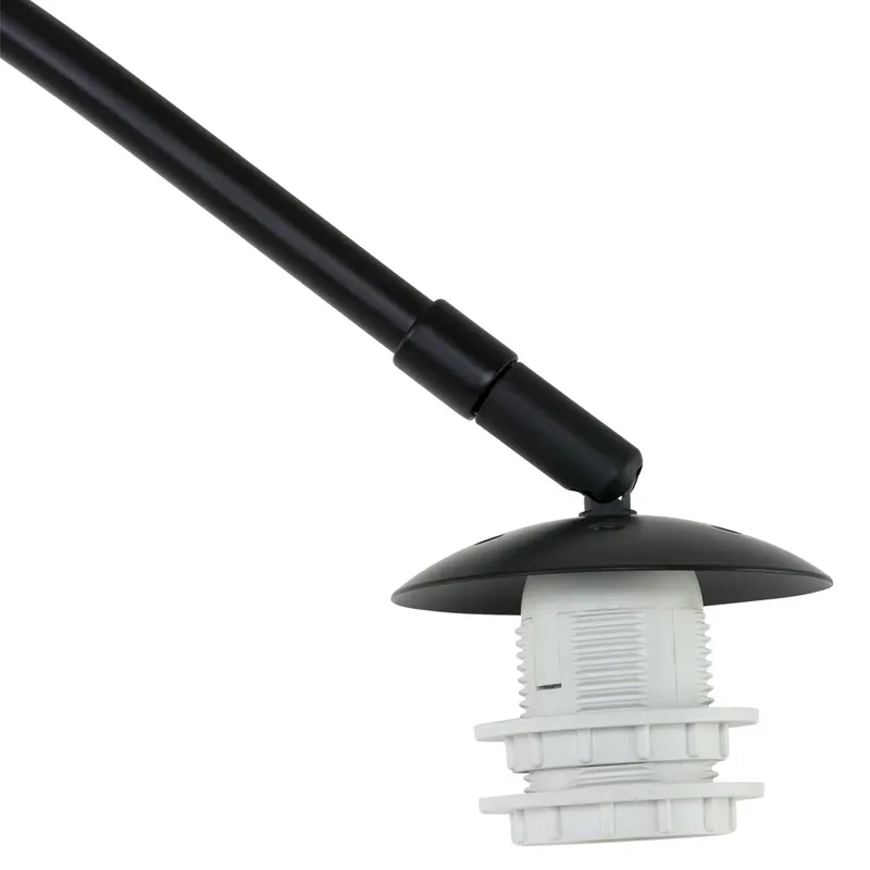 Steinhauer Maze-Natural Bogenlampe mit E27-Fassung in Naturfarben, Schwarz, Ansicht 5