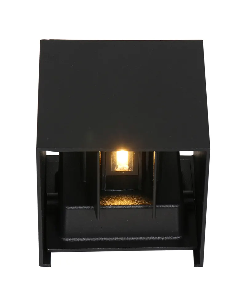 Steinhauer Muro LED-Wandleuchte mit austauschbarem LED-Modul in Schwarz, Ansicht 5