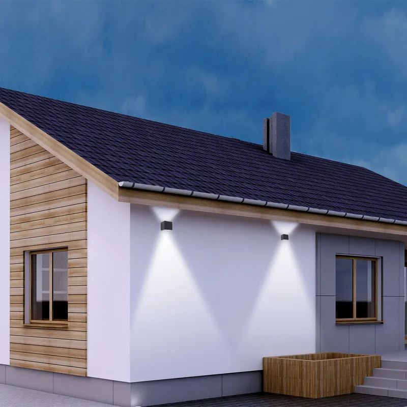 Steinhauer Muro LED-Wandleuchte mit austauschbarem LED-Modul in Schwarz, Ansicht 9
