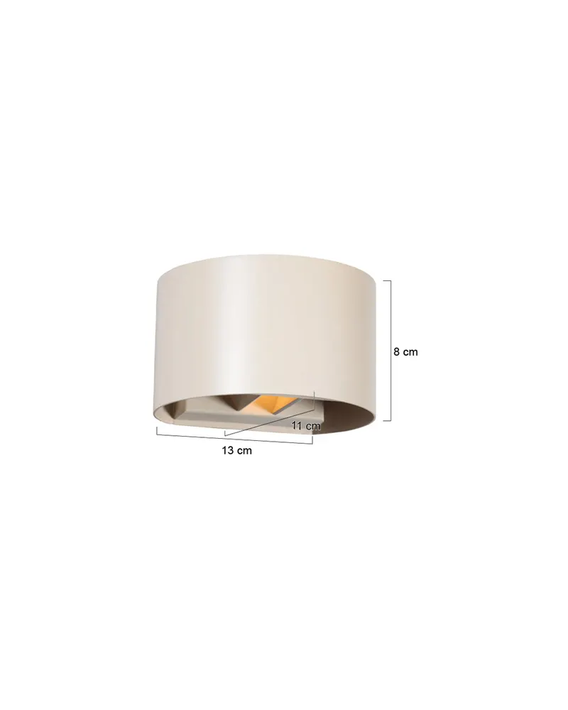 Steinhauer Muro Wandleuchte mit G9-Leuchtmittel in Creme, Ansicht 8