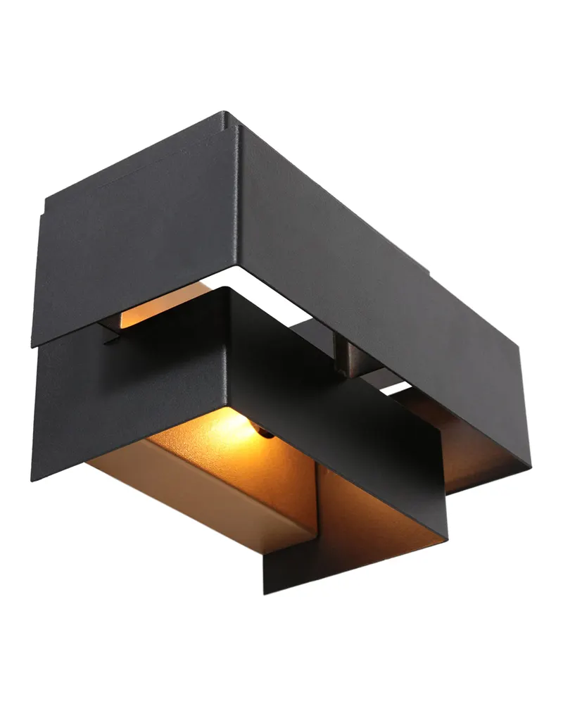 Steinhauer Muro Wandleuchte mit zwei Lichtpunkten, Schwarz oder Braun, dimmbar in Schwarz, Ansicht 1