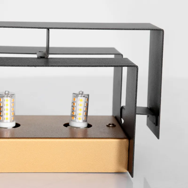 Steinhauer Muro Wandleuchte mit zwei Lichtpunkten, Schwarz oder Braun, dimmbar in Schwarz, Ansicht 14