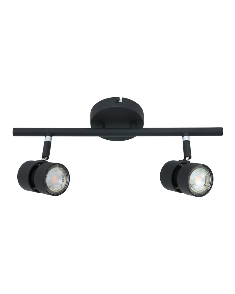 Natasja LED Spot mit zwei GU10-Leuchten | Alva Home in Schwarz, Ansicht 2