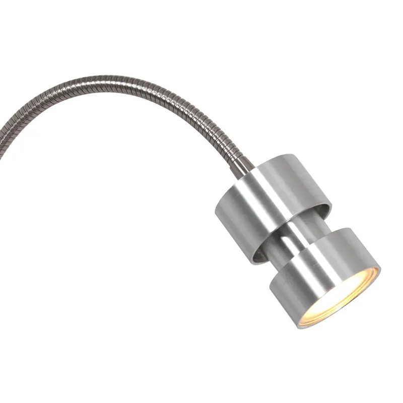 Natasja LED Wandleuchte mit Lesearm | Alva Home in Stahl, Ansicht 7
