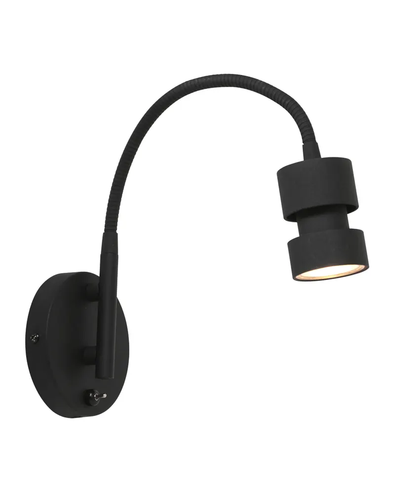 Natasja LED Wandleuchte mit Lesearm | Alva Home in Schwarz, Ansicht 8