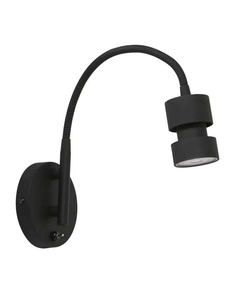 Natasja LED Wandleuchte mit Lesearm | Alva Home in Schwarz, Ansicht 9