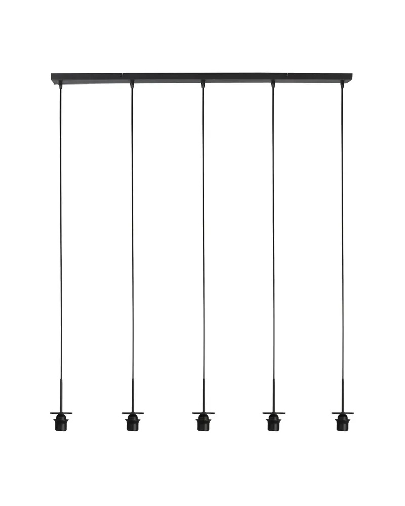 Nox Light Pendelleuchte mit fünf Lichtpunkten in Naturfarben, Schwarz, Ansicht 5