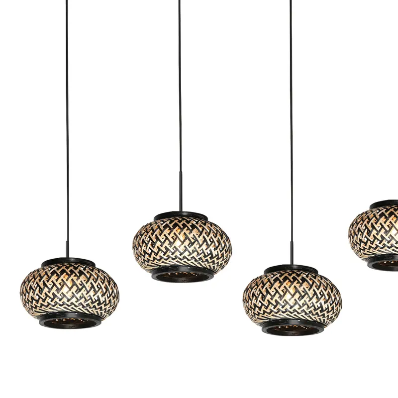 Nox Light Pendelleuchte mit fünf Lichtpunkten in Naturfarben, Schwarz, Ansicht 6