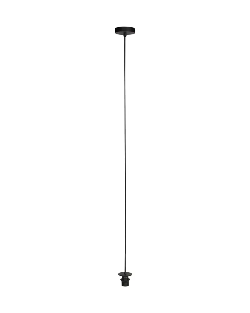 Nox Light Pendelleuchte aus Bambus und Metall, Ø 23 cm in Naturfarben, Schwarz, Ansicht 4