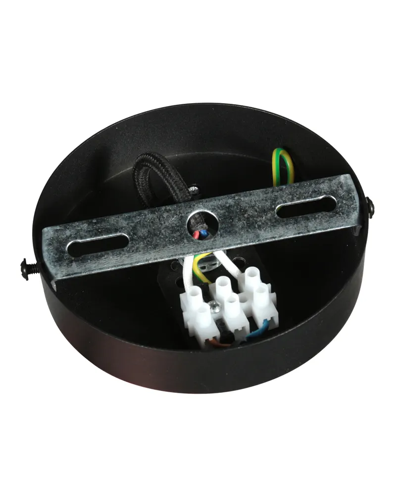 Nox Light Pendelleuchte aus Bambus und Metall, Ø 23 cm in Naturfarben, Schwarz, Ansicht 7