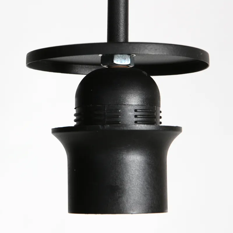 Nox Light Pendelleuchte aus Bambus und Metall, Ø 23 cm in Naturfarben, Schwarz, Ansicht 8