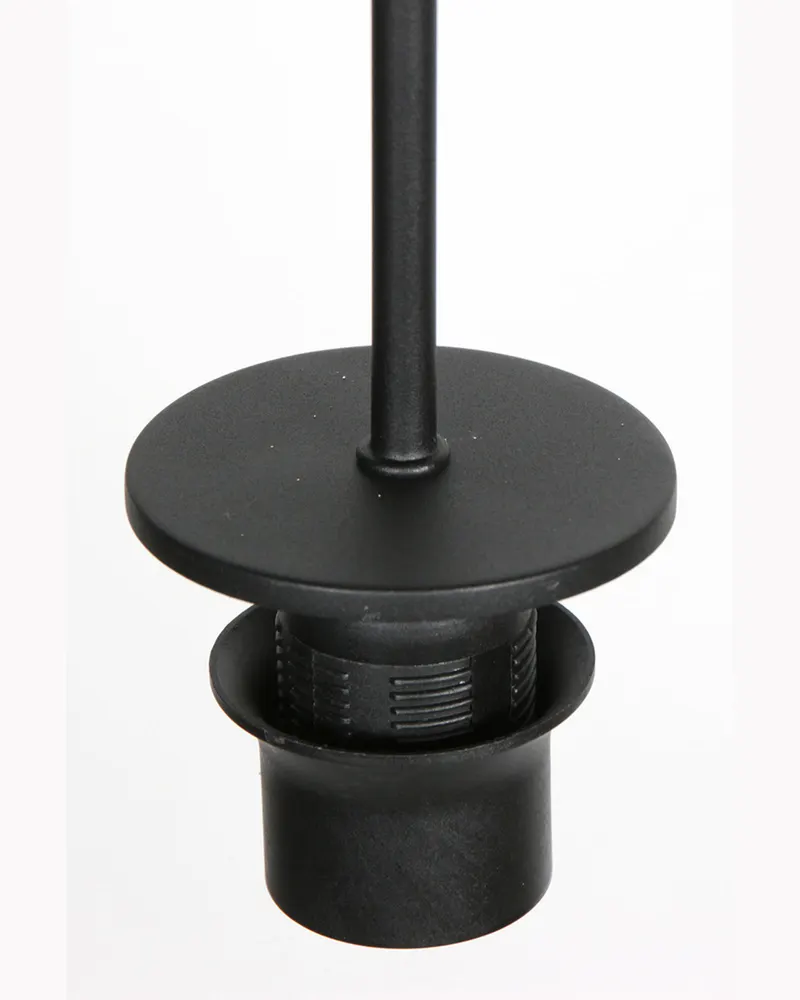 Nox Light Pendelleuchte aus Bambus und Metall, Ø 23 cm in Naturfarben, Schwarz, Ansicht 9