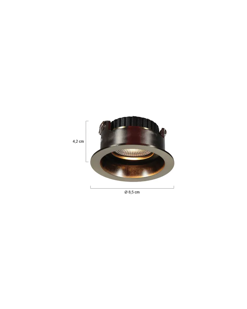 Steinhauer Pelite spot LED-Einbaustrahler, dreh- und schwenkbar in Bronze, Ansicht 10