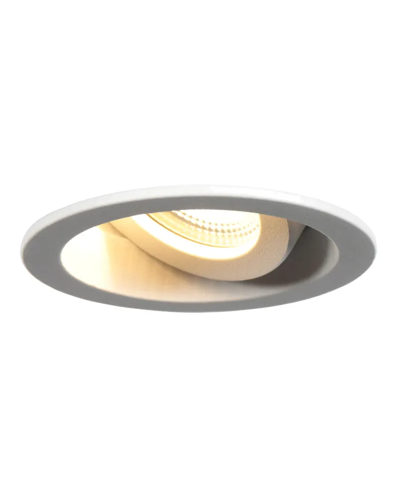 Steinhauer Pelite spot LED-Einbaustrahler, dreh- und schwenkbar in Weiß, Ansicht 2