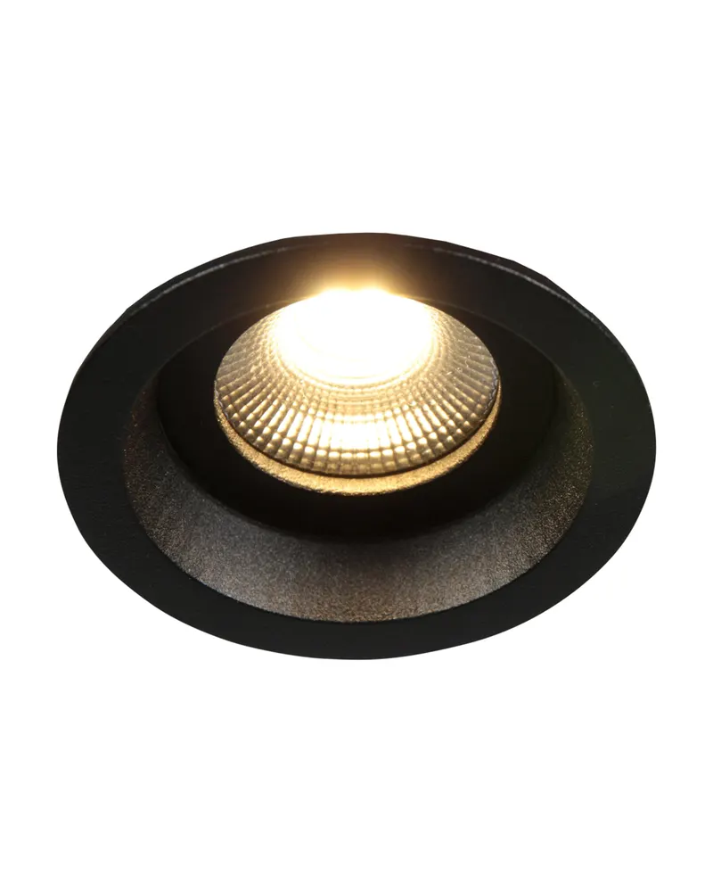 Steinhauer Pelite spot LED-Einbaustrahler, dreh- und schwenkbar in Schwarz, Ansicht 2