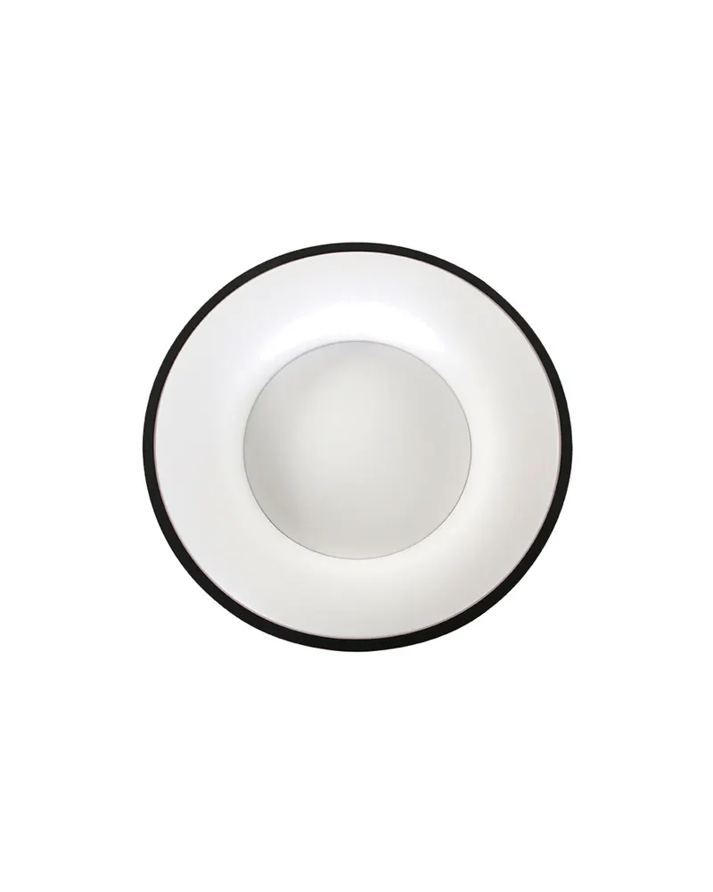 Ringlede LED-Deckenleuchte mit rundem Schirm in Weiß, Schwarz, Ansicht 6