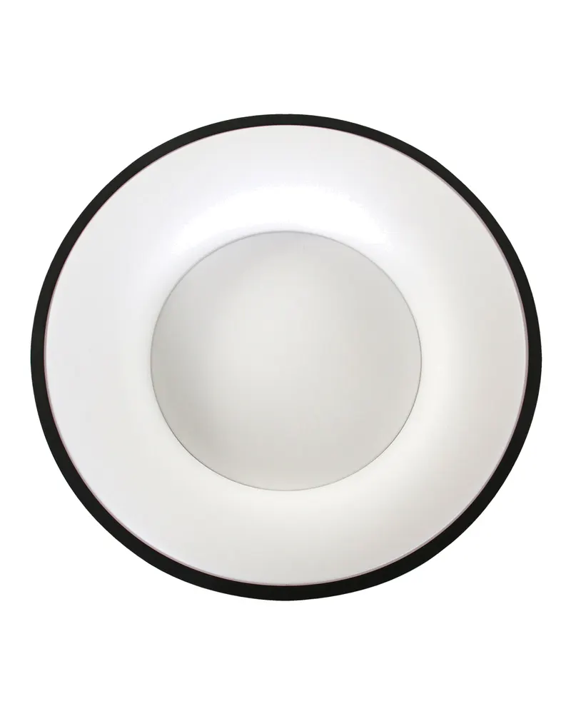 Ringlede LED-Deckenleuchte mit großem Rundschirm in Weiß, Schwarz, Ansicht 5