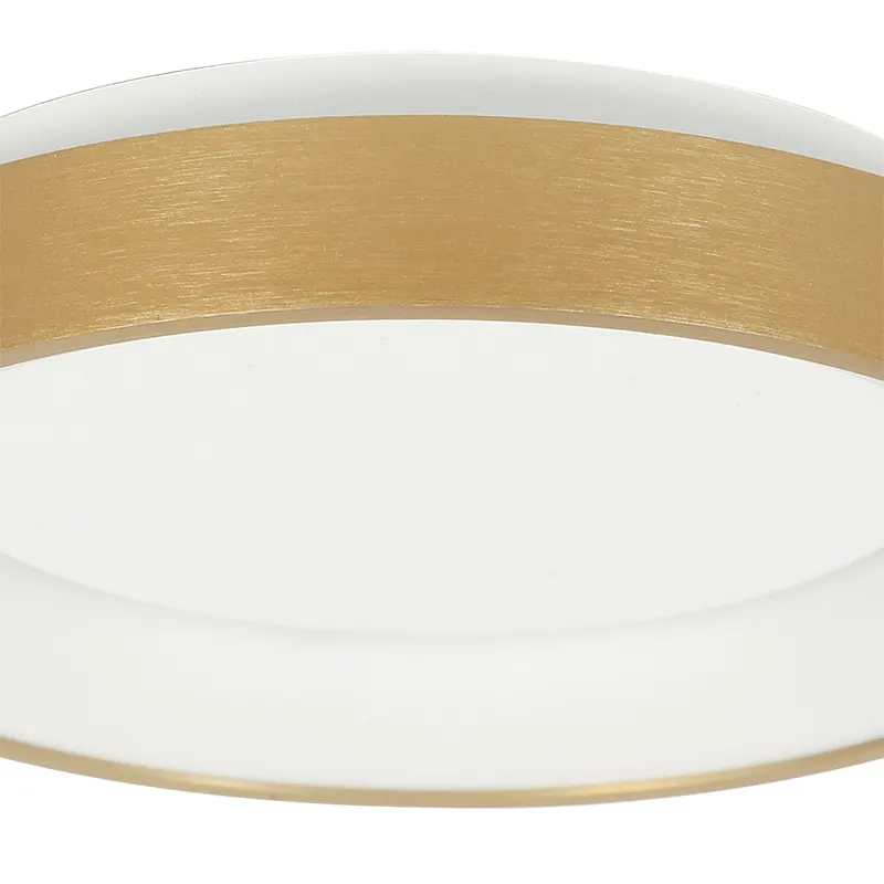 Ringlede kompakte LED-Deckenleuchte in Gold, Ansicht 12