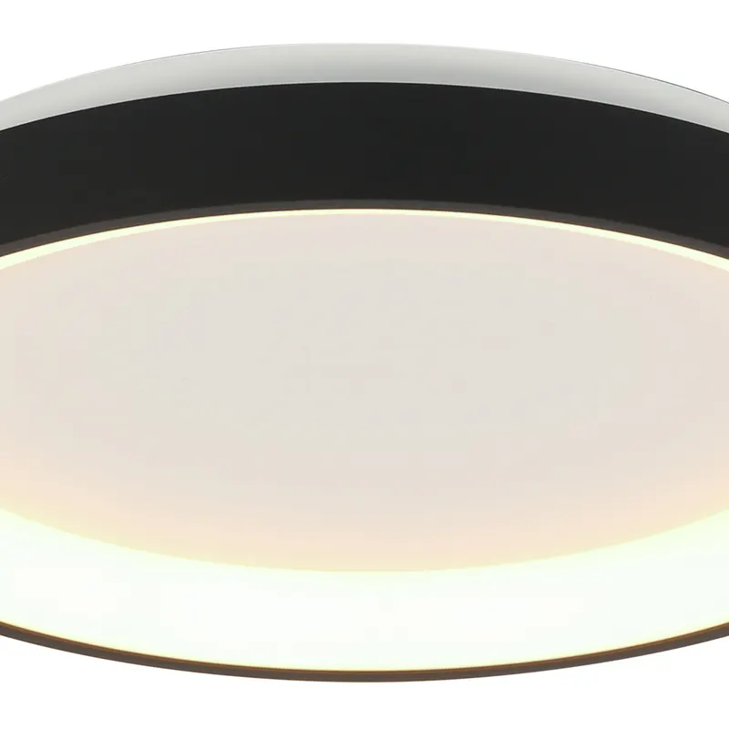 Ringlede kompakte LED-Deckenleuchte in Weiß, Schwarz, Ansicht 11
