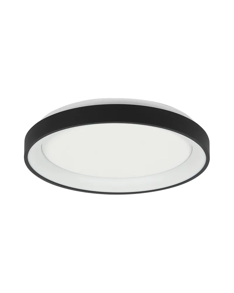 Ringlede kompakte LED-Deckenleuchte in Weiß, Schwarz, Ansicht 4