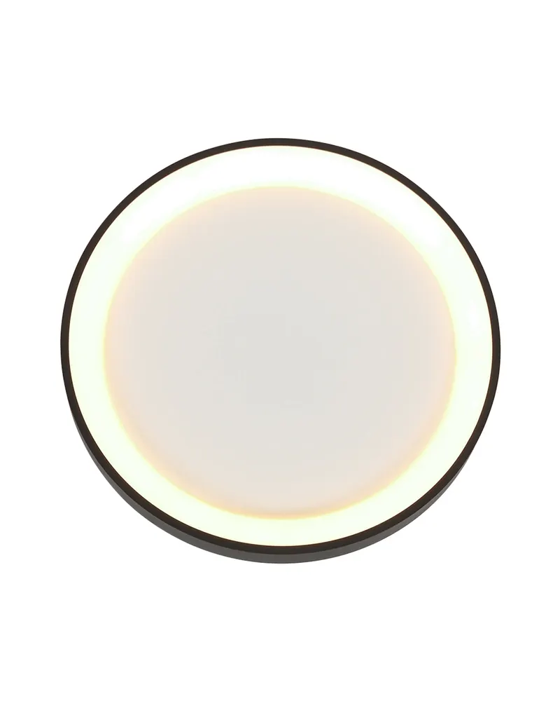Ringlede kompakte LED-Deckenleuchte in Weiß, Schwarz, Ansicht 6
