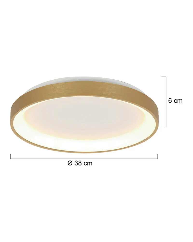 Steinhauer Ringlede LED-Deckenleuchte in Gold, Ansicht 3