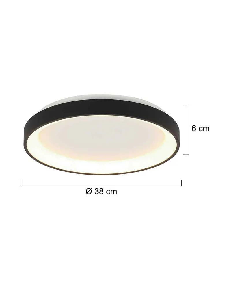 Steinhauer Ringlede LED-Deckenleuchte in Weiß, Schwarz, Ansicht 3
