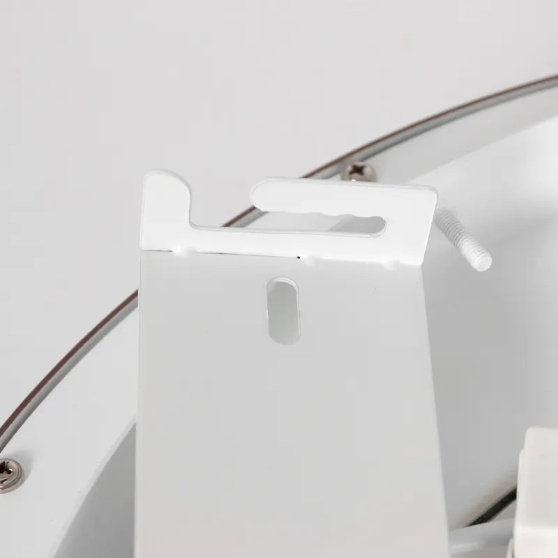 Ringlede LED-Deckenleuchte mit warmweißem Licht in Bronze, Ansicht 10