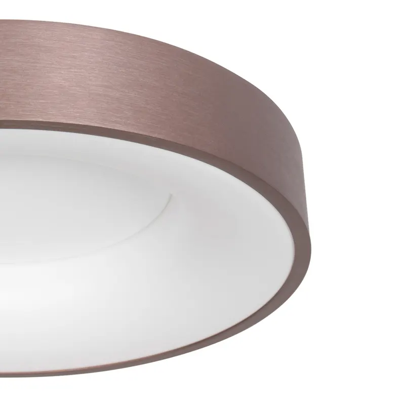 Ringlede LED-Deckenleuchte mit warmweißem Licht in Bronze, Ansicht 13