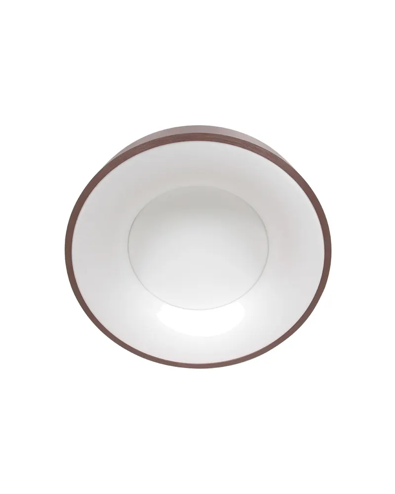 Ringlede LED-Deckenleuchte mit warmweißem Licht in Bronze, Ansicht 7